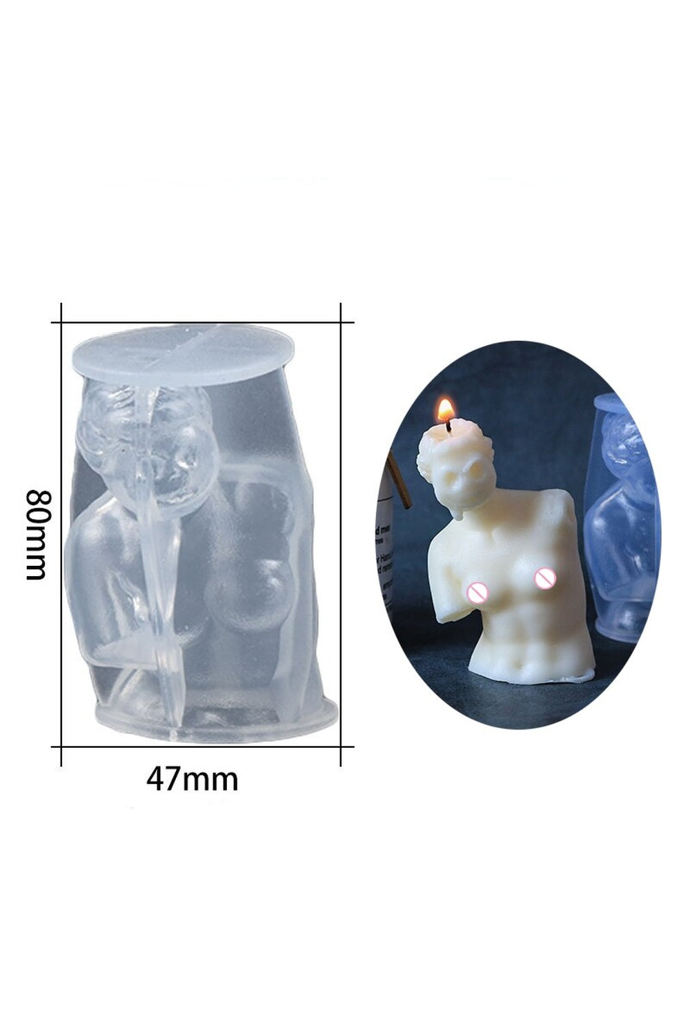 David Body Candle Shape