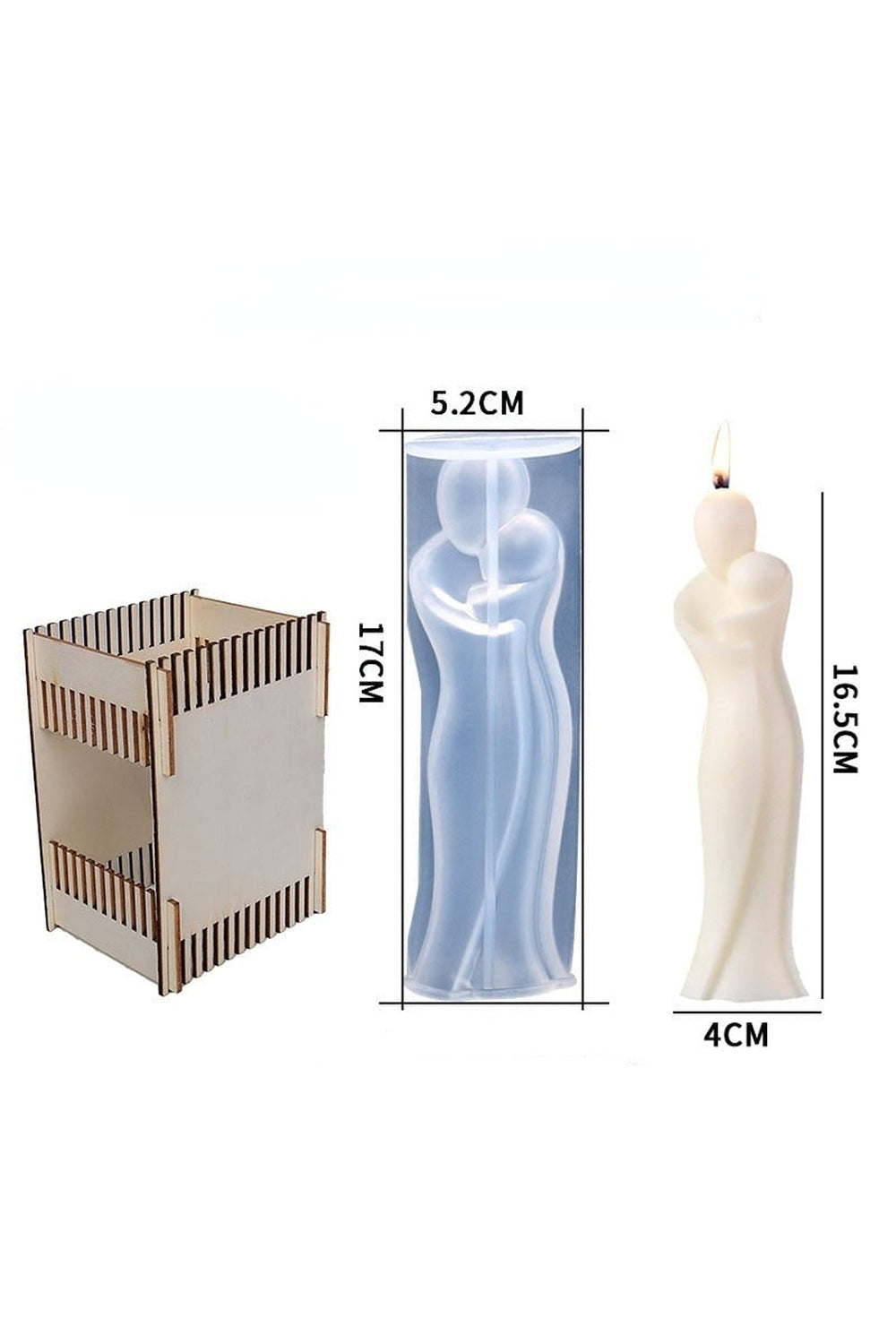 Pair Portrait Candle Shape