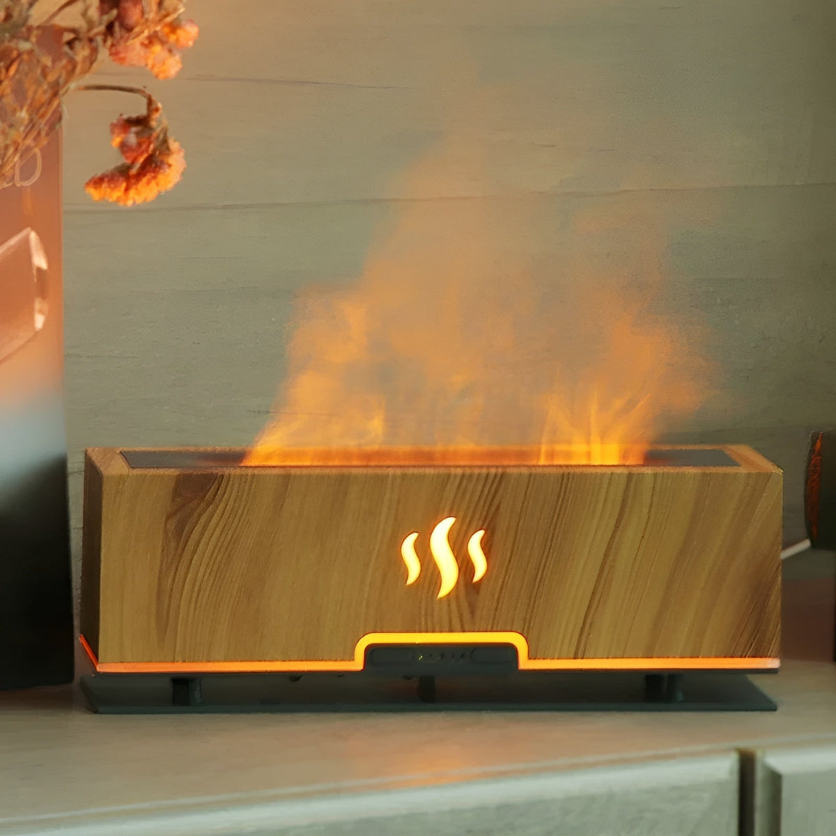 GlowFlame - Stijlvolle Aroma Luchtbevochtiger voor Thuis