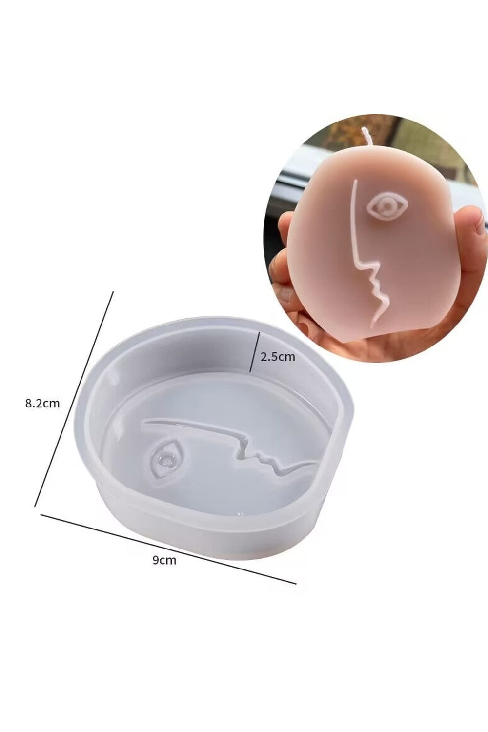 Face Shaped Candle Mold