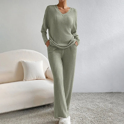 Sylis-Mode | 2-piece Lounge Set Rib pattern
