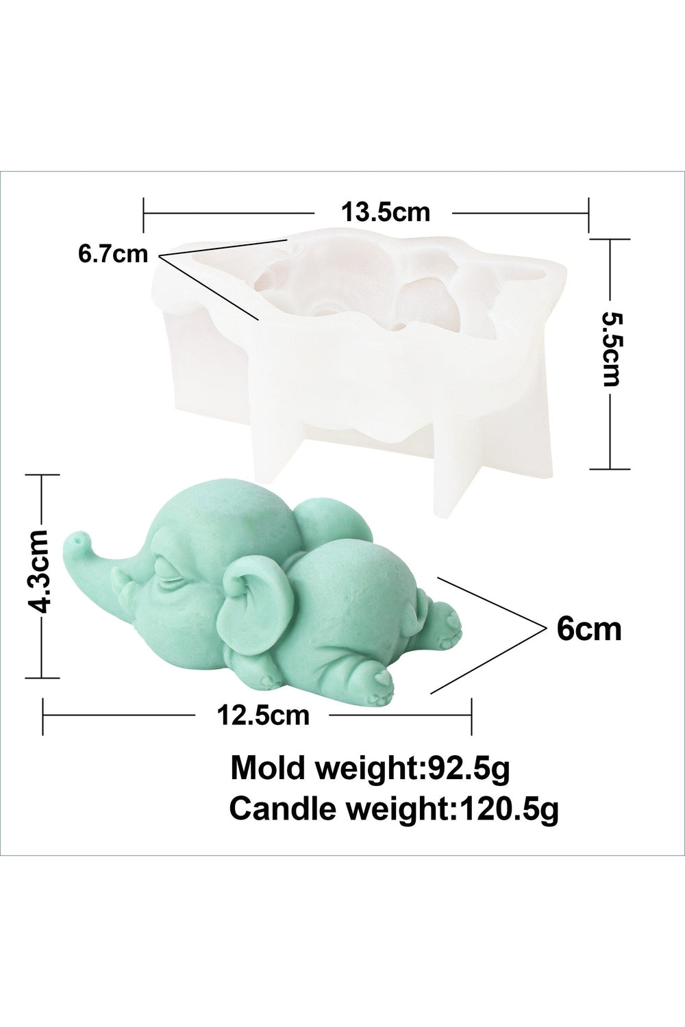 Elephant Candle Shape