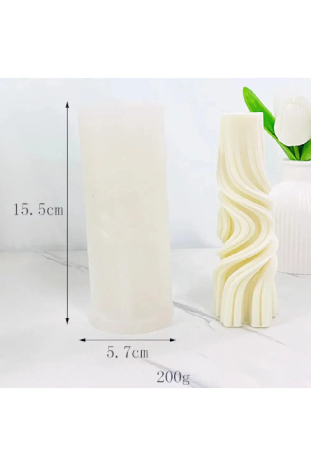 Pillar candle mold DIY