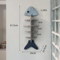 Nordic Fish Wooden Shelf
