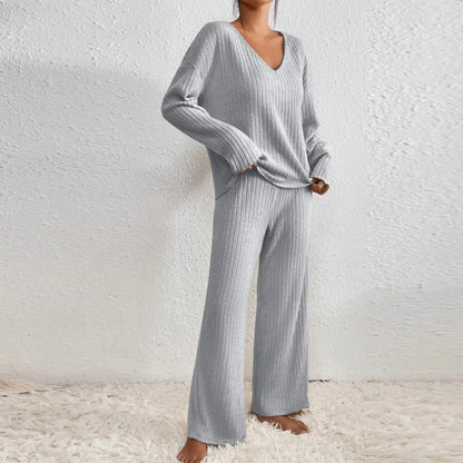 Sylis-Mode | 2-piece Lounge Set Rib pattern