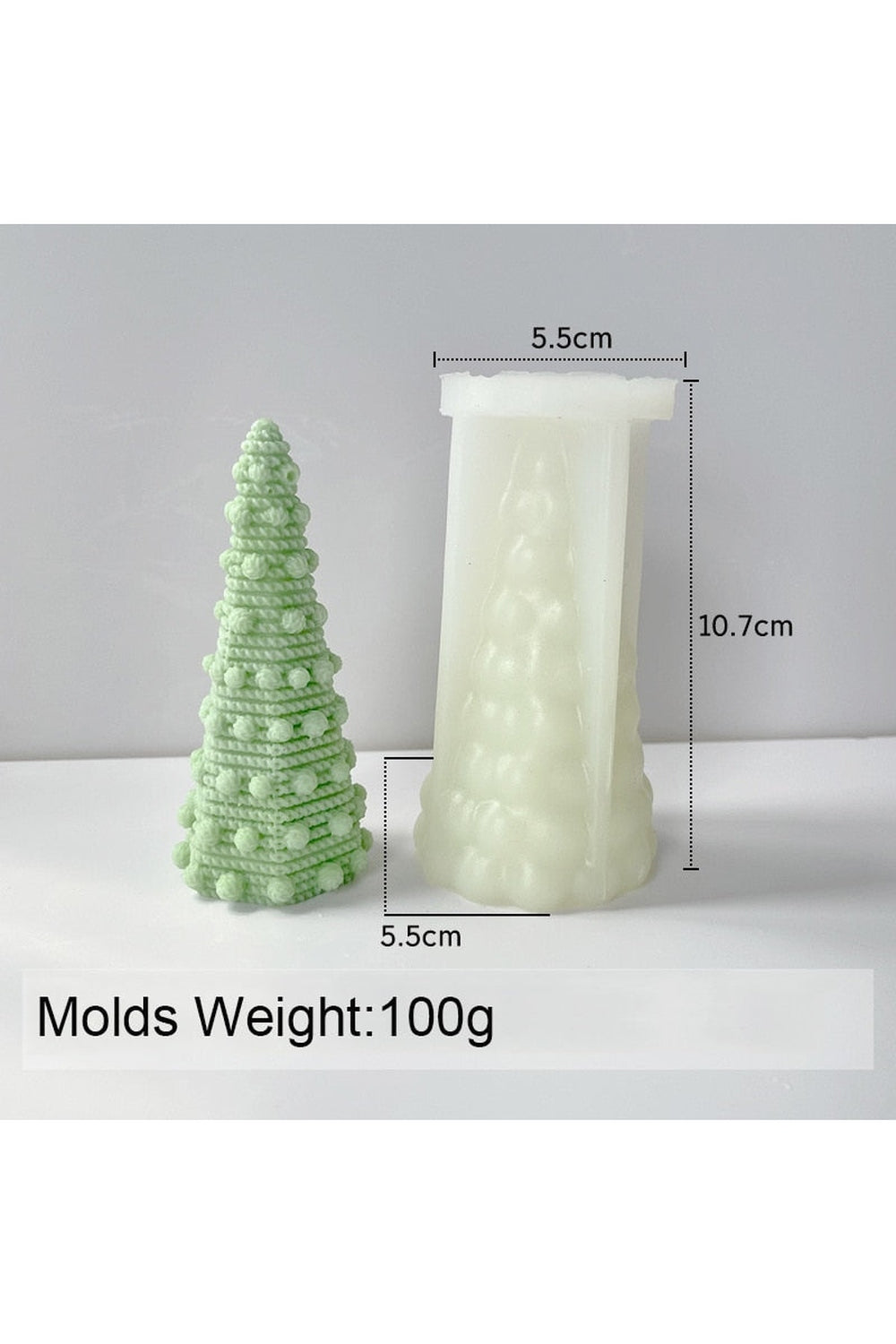 Christmas candle shape
