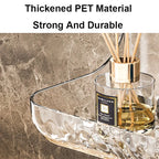 Acrylix Pro | Acrylic Bathroom Shelf Without Drilling | Wall Mounted Shower Shelf | Cosmetic & Shampoo Holder | Transparent | 12×9×8 cm / 24×9×8 cm