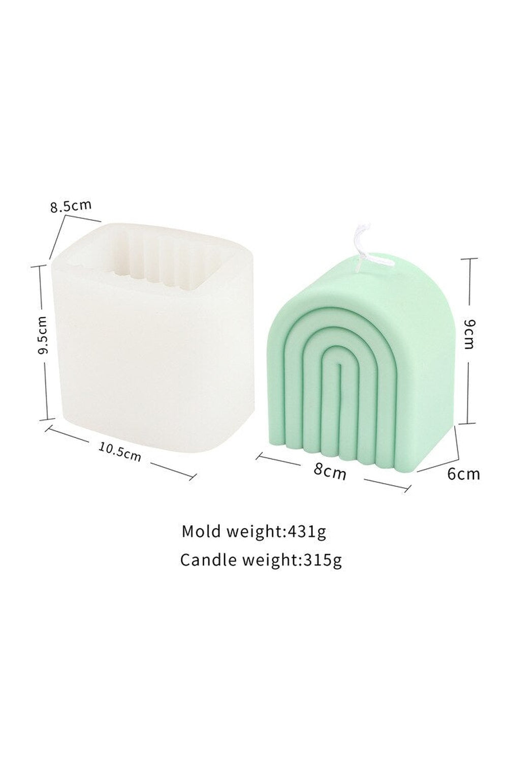 Fan Candle Shape