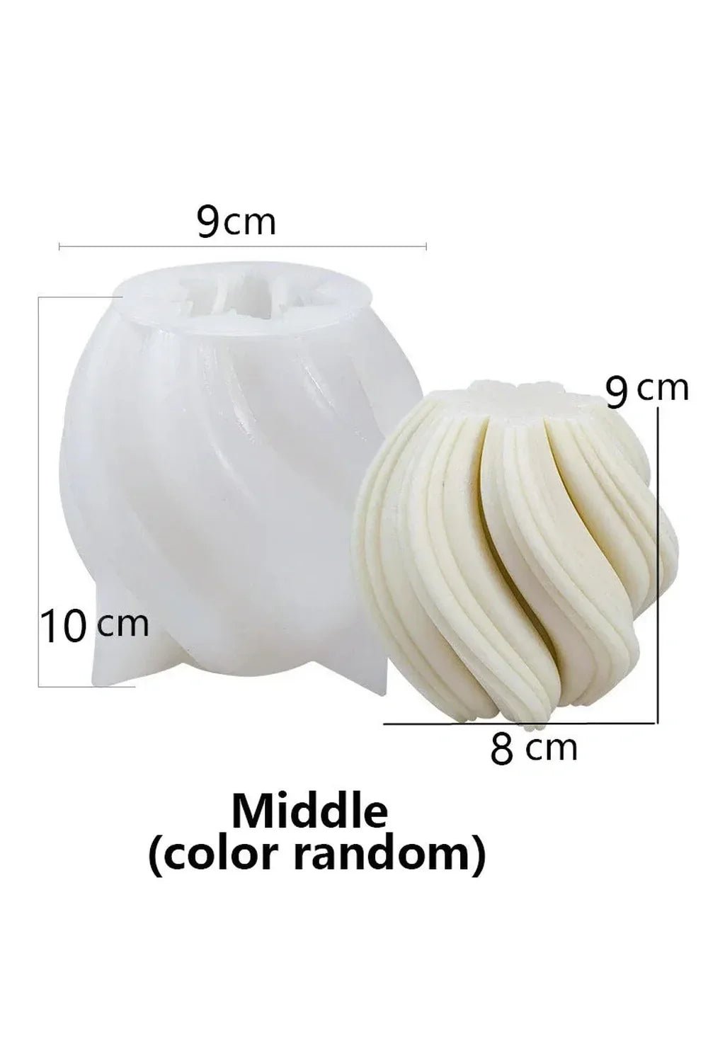 Wave candle shape DIY