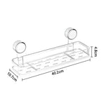 Wall shelf with suction cup | No drilling | Shelf for bathroom & kitchen | Multifunctional