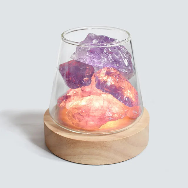Himalaya Salt Lamp - Crystal Night Light & Essential Oil Diffuser