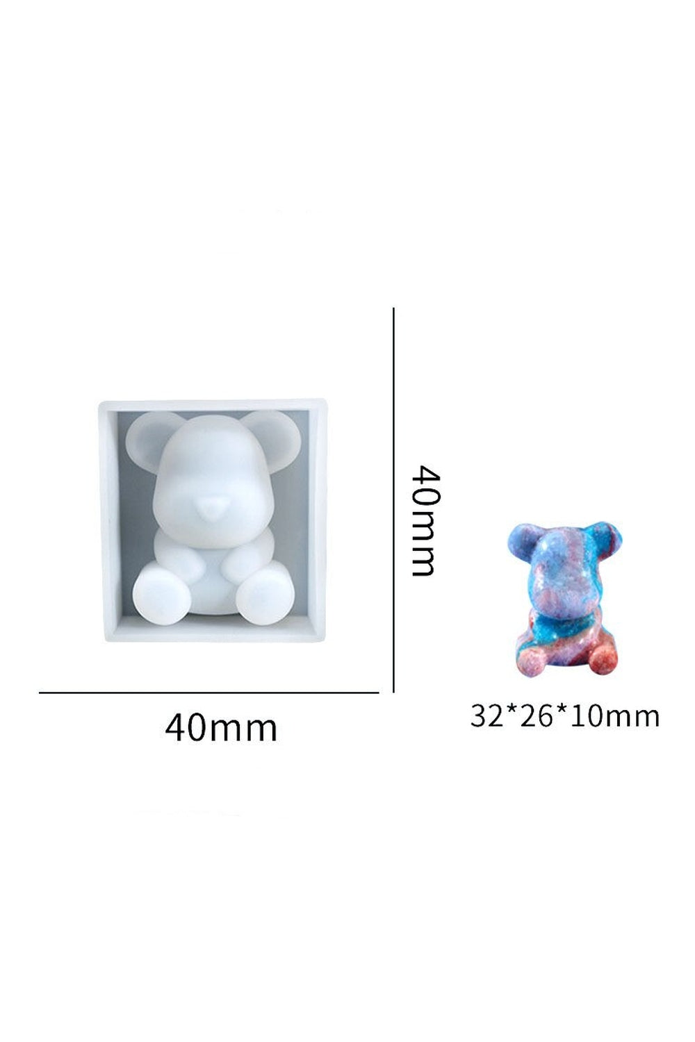 Stereo Bear Candle Shape