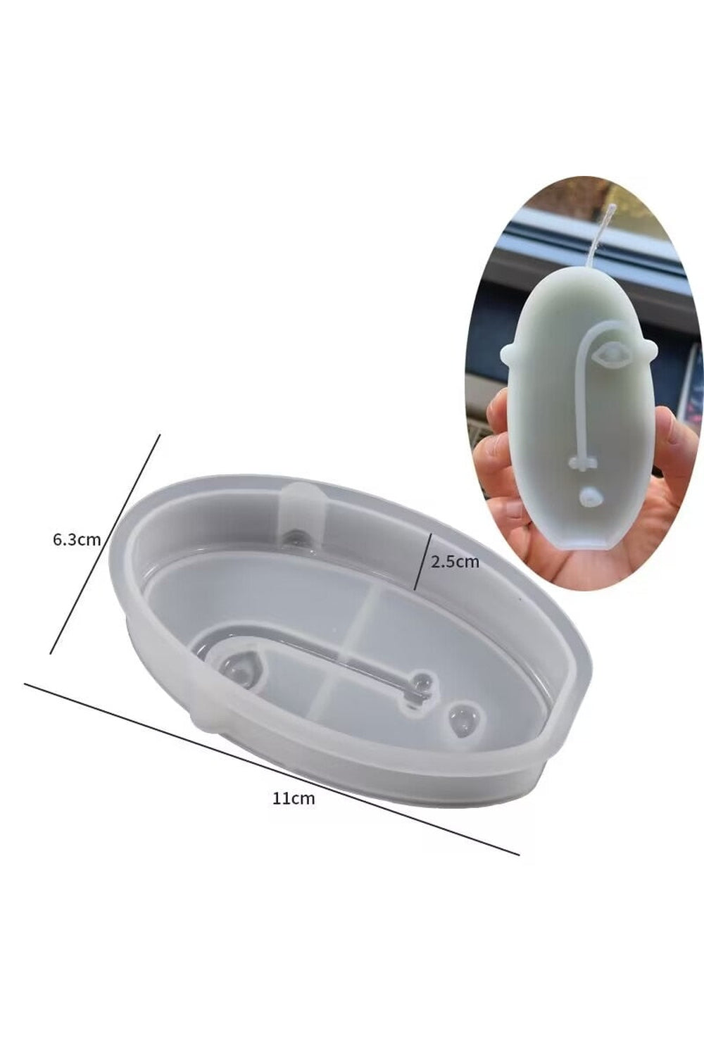 Face Shaped Candle Mold