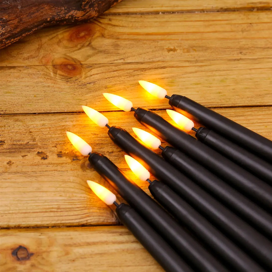 LED candles with flame effect for Halloween decoration