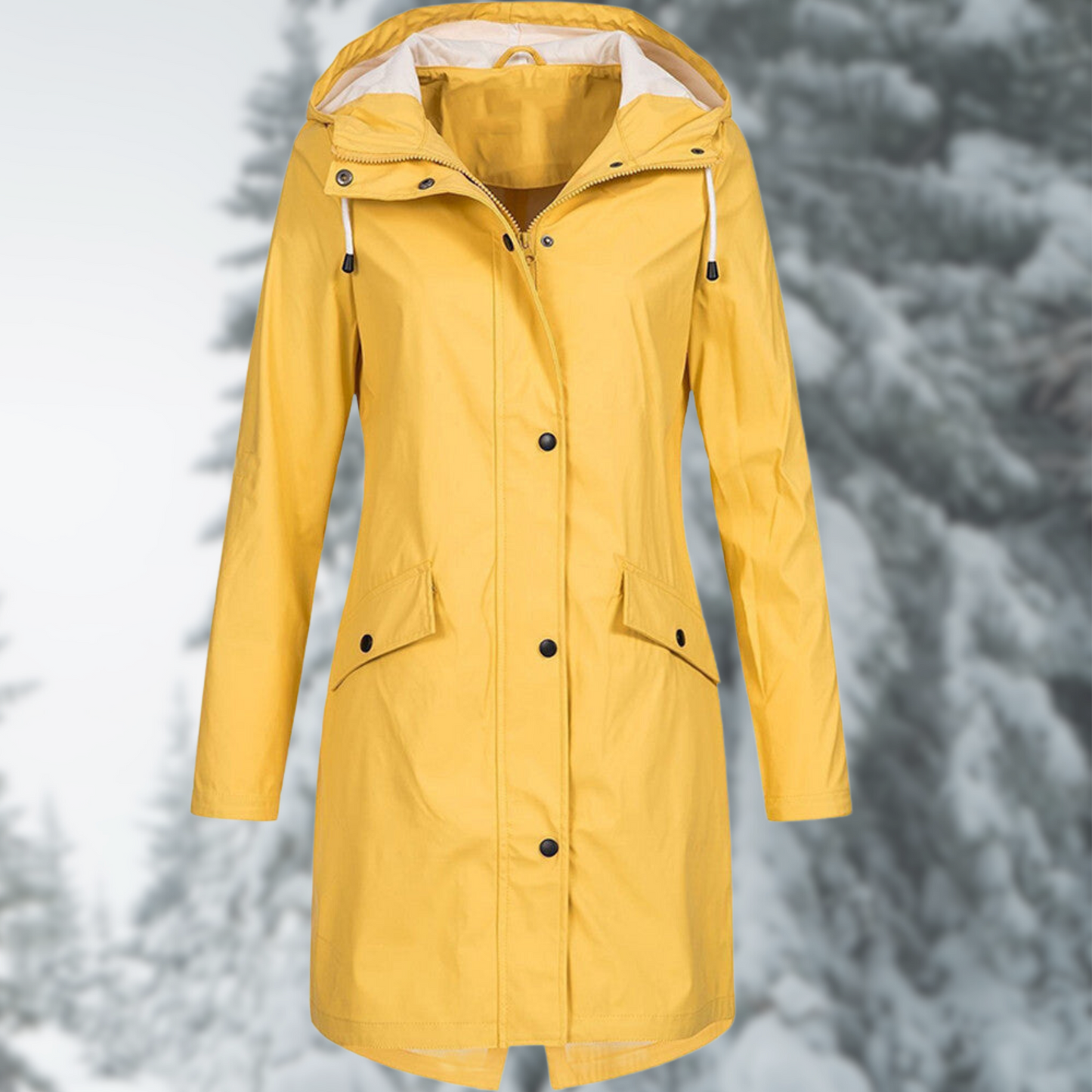 Fashionable long raincoat and waterproof Sylis