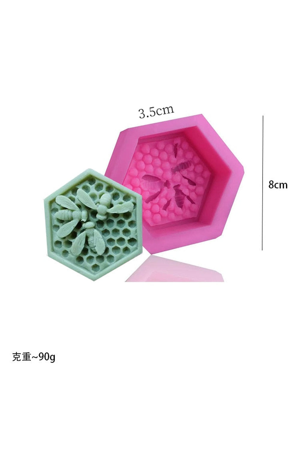 Honeycomb Cube Candle Mould