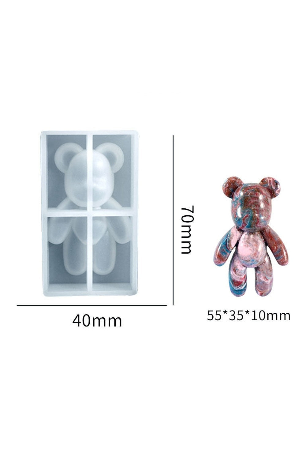 Stereo Bear Candle Shape