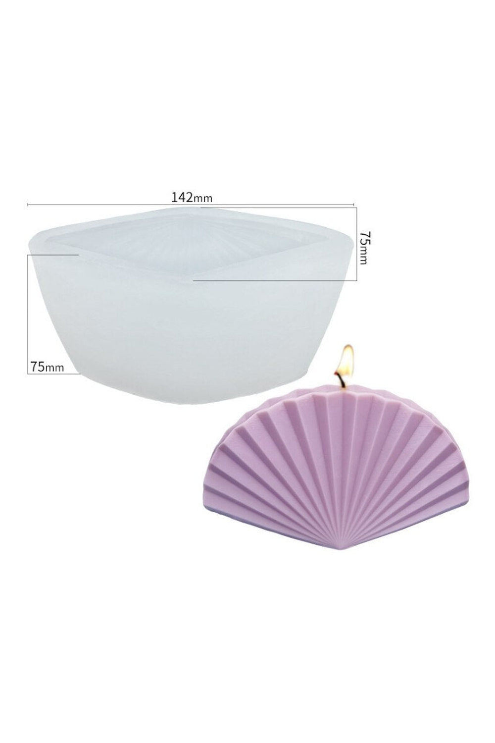 Fan Candle Shape