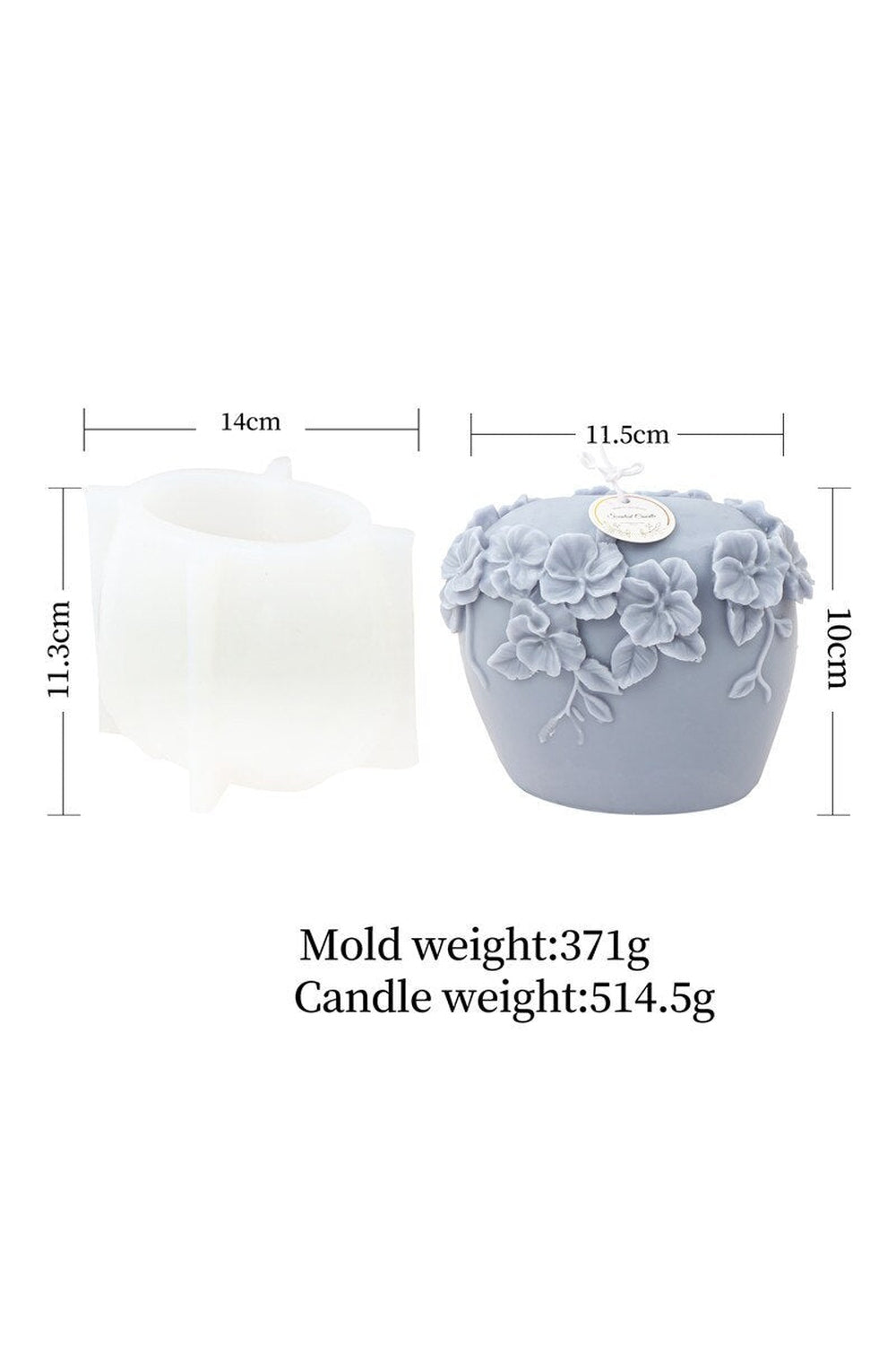 Rattan Flower Candle Shape