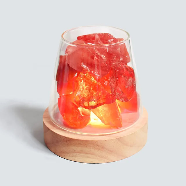 Himalaya Salt Lamp - Crystal Night Light & Essential Oil Diffuser