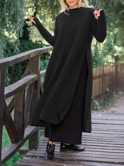 Sylis | Long casual split midi dress