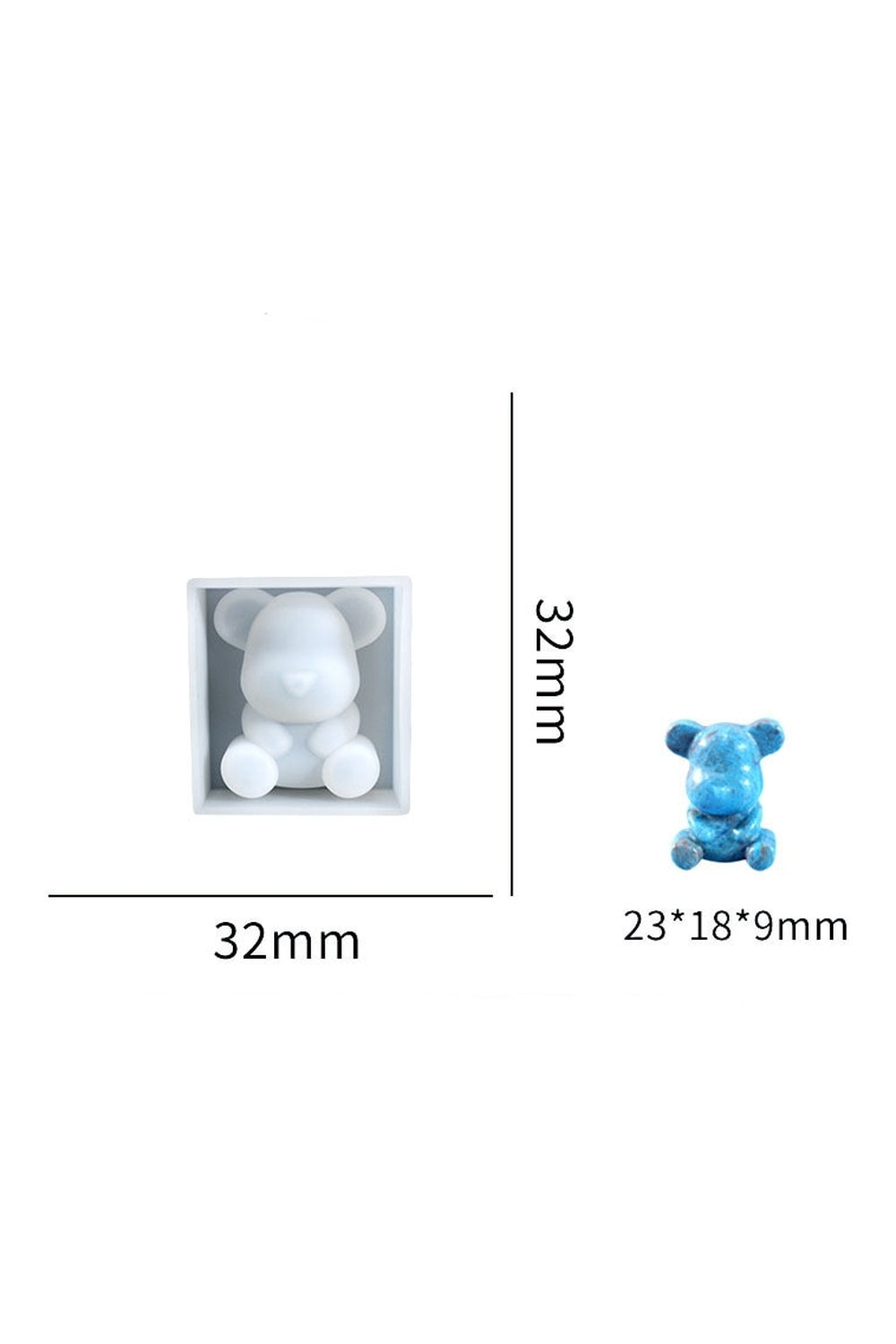 Stereo Bear Candle Shape