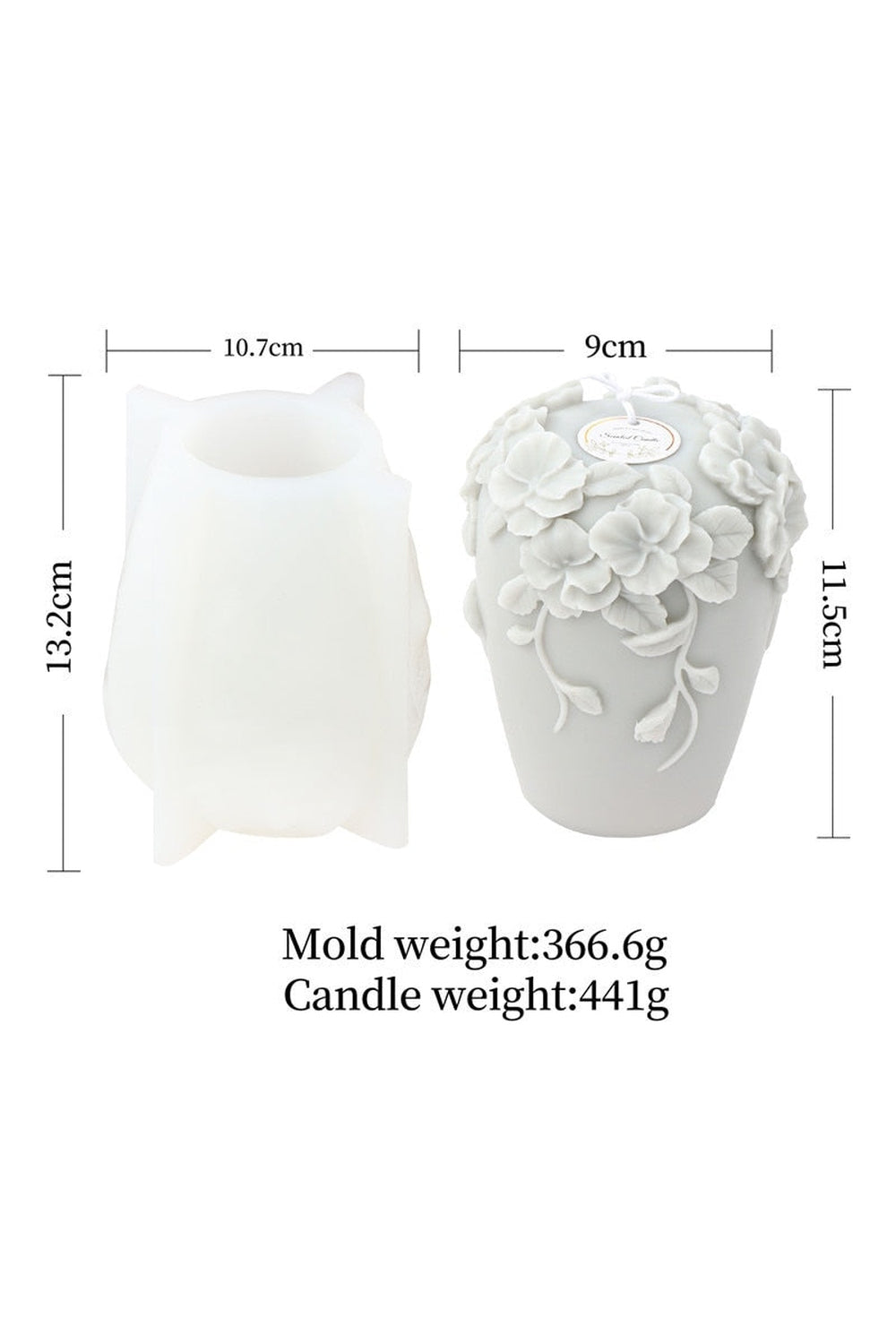 Rattan Flower Candle Shape