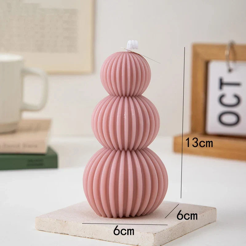 Creative Geometric Scented Candle Golf Ball Design Decoration