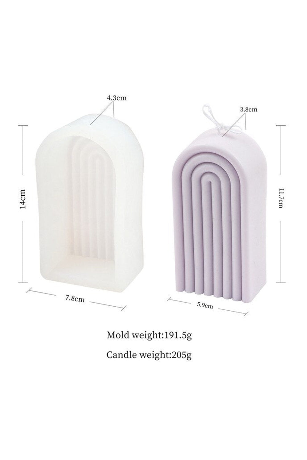 Fan Candle Shape
