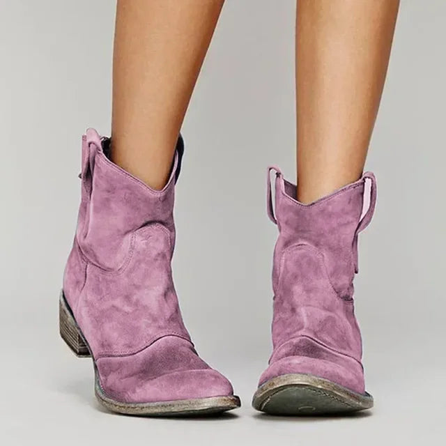Sylis-Mode | Cowboy Ankle Boot I Vintage Style