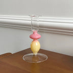 Rainbow Gradient Glass Candle Holder