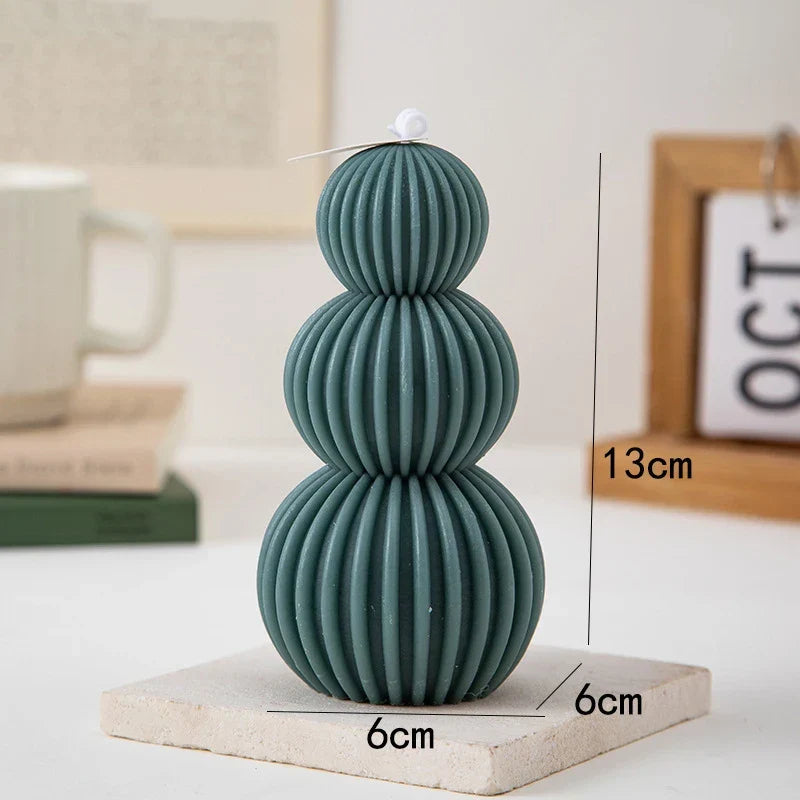 Creative Geometric Scented Candle Golf Ball Design Decoration