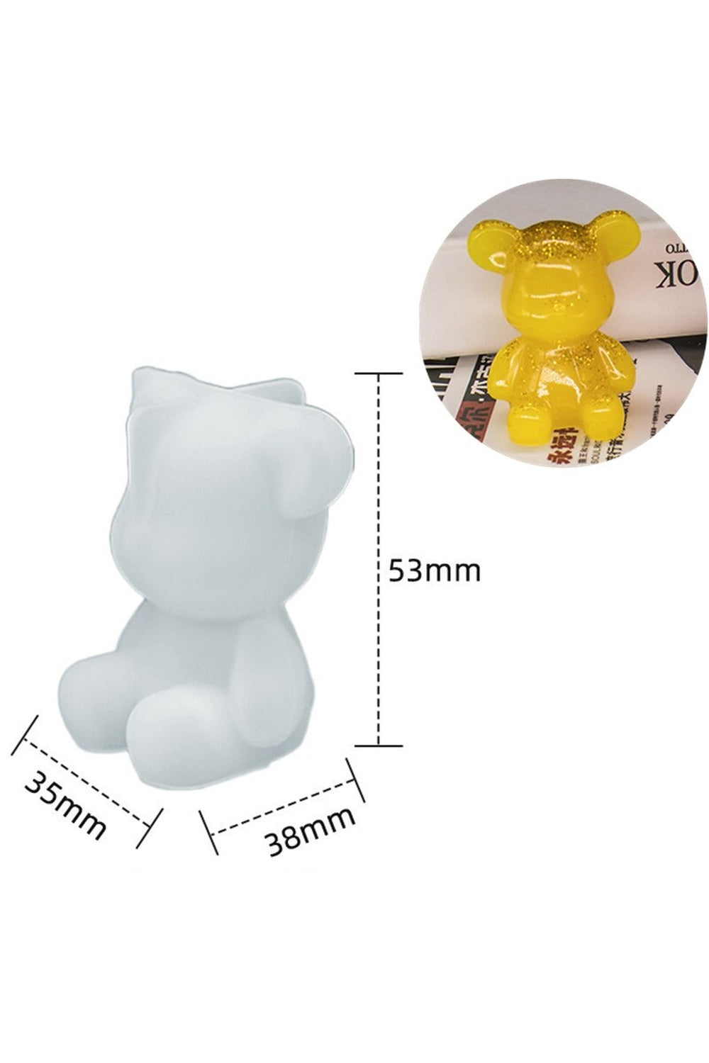 Stereo Bear Candle Shape