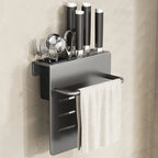 ChefSpace Wall-mounted Knife Holder with Cutting Board Storage – Stainless Steel