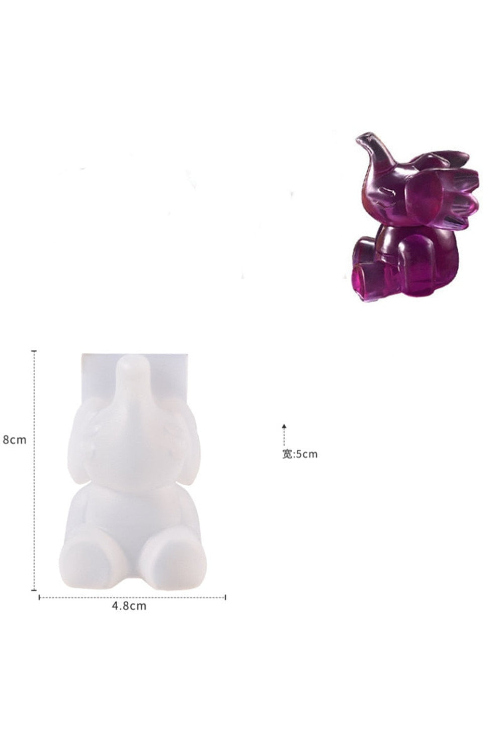 Stereo Bear Candle Shape