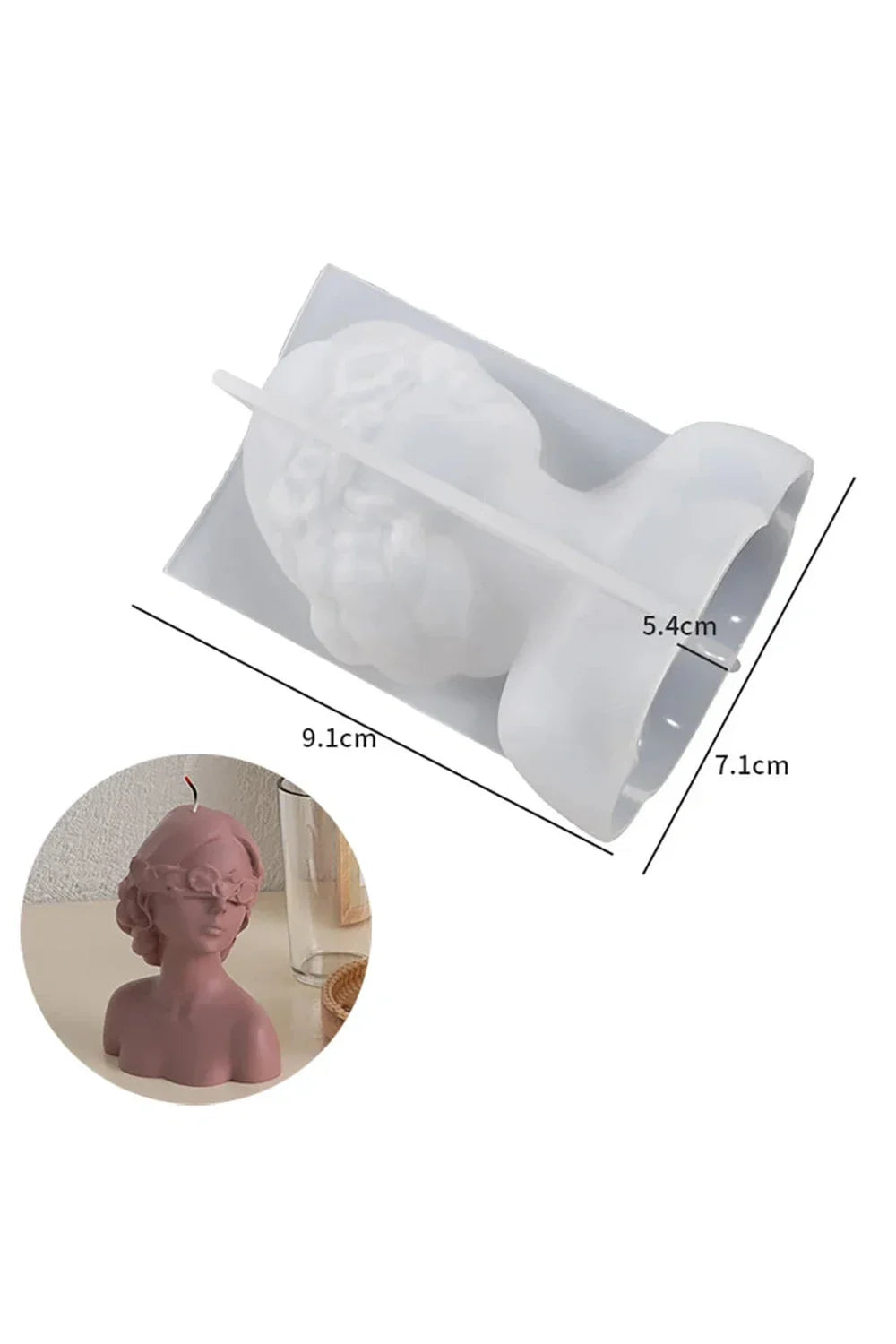 Head Candle Shape DIY