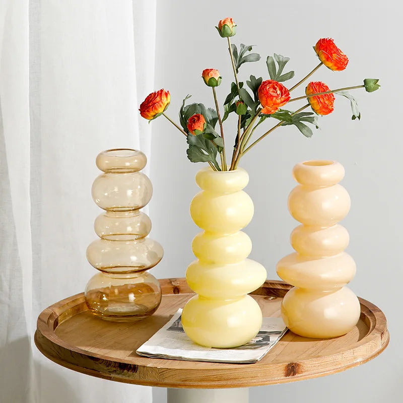 Glass Pebble Vase