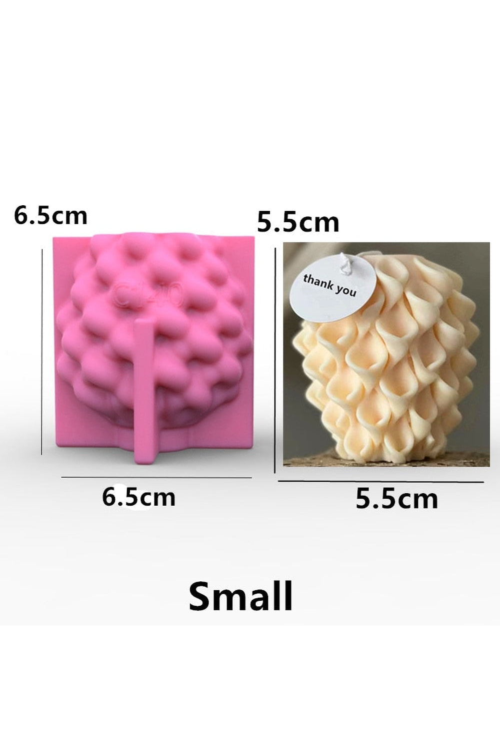 geometric candle shape