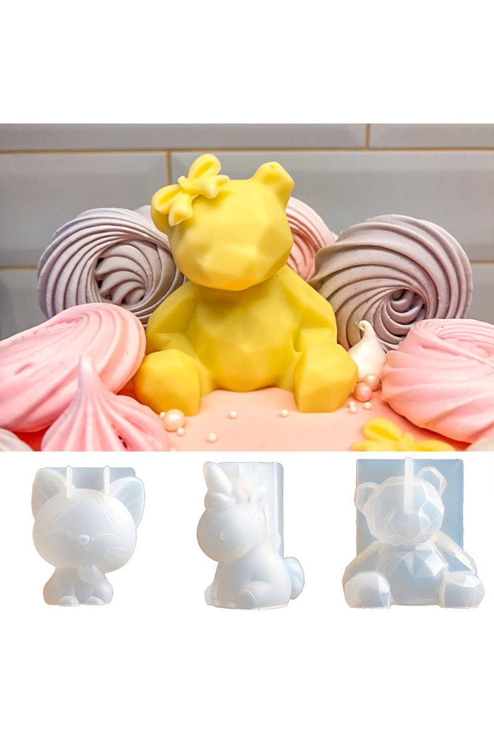 Stereo Bear Candle Shape