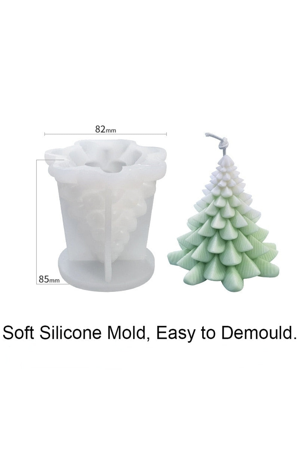 Christmas candle shape