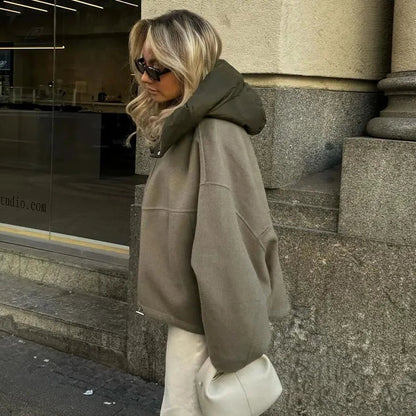 Women's casual and loose hoodie