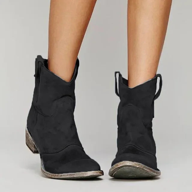 Sylis-Mode | Cowboy Ankle Boot I Vintage Style