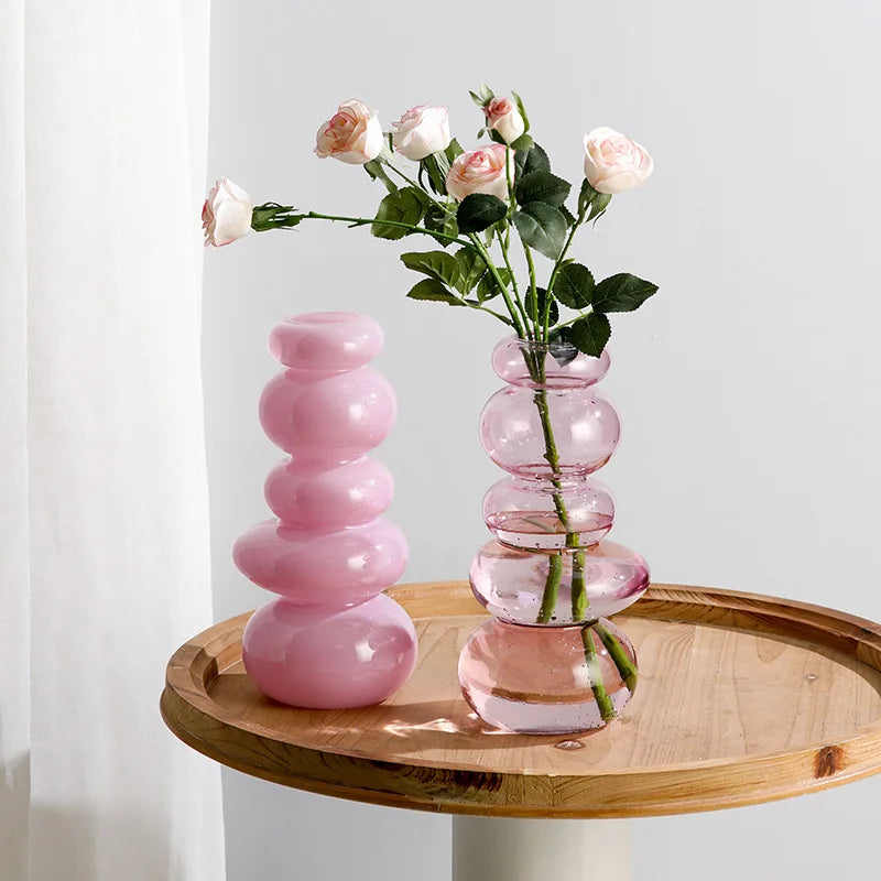 Glass Pebble Vase