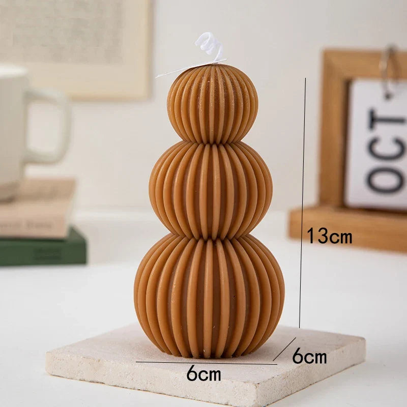 Creative Geometric Scented Candle Golf Ball Design Decoration