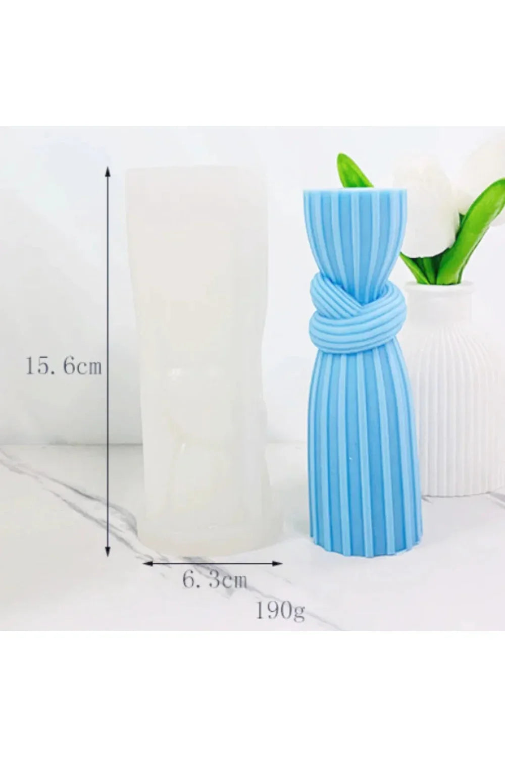 Pillar candle mold DIY