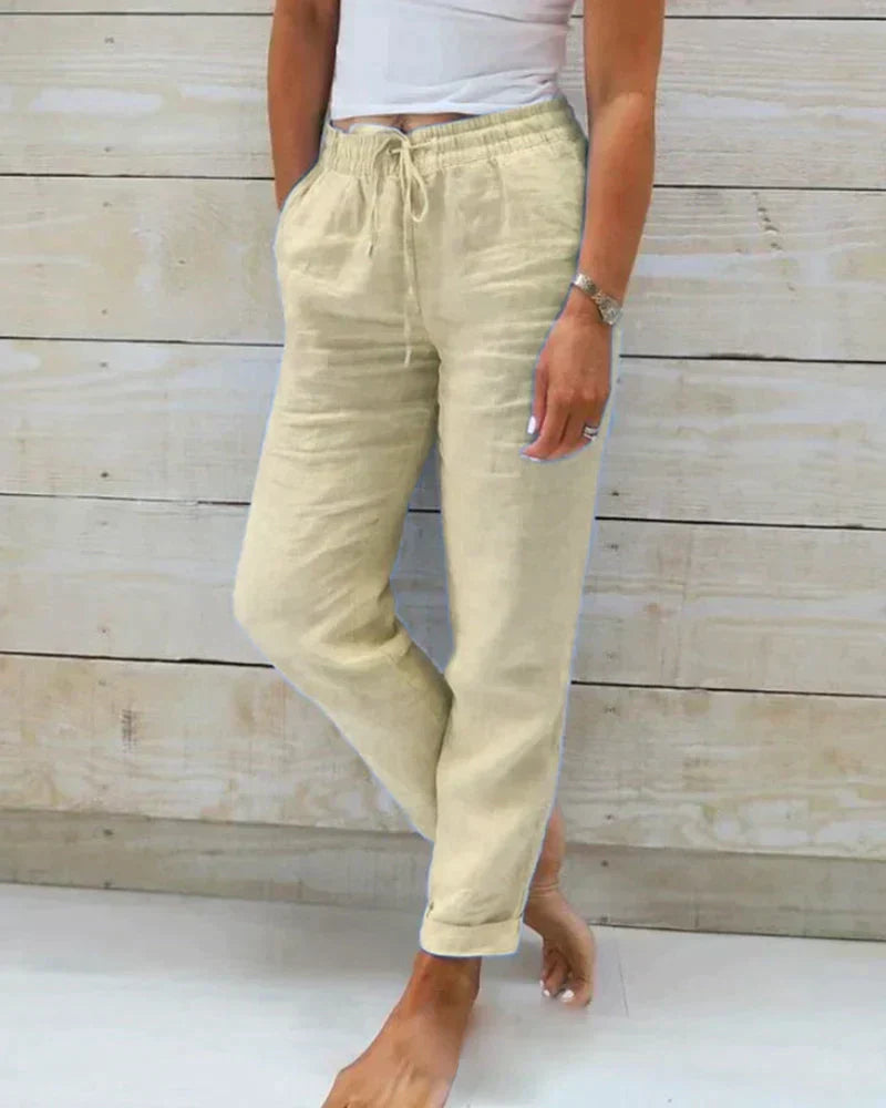Sylis-Mode | Lufty linen pants for summer