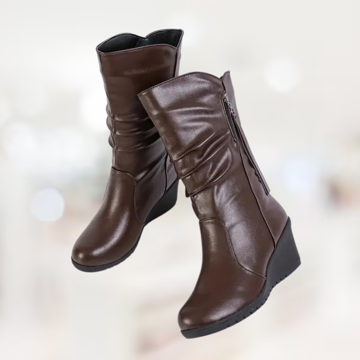 Sylis-Mode – mid-length Winter-Kilt boots for Women