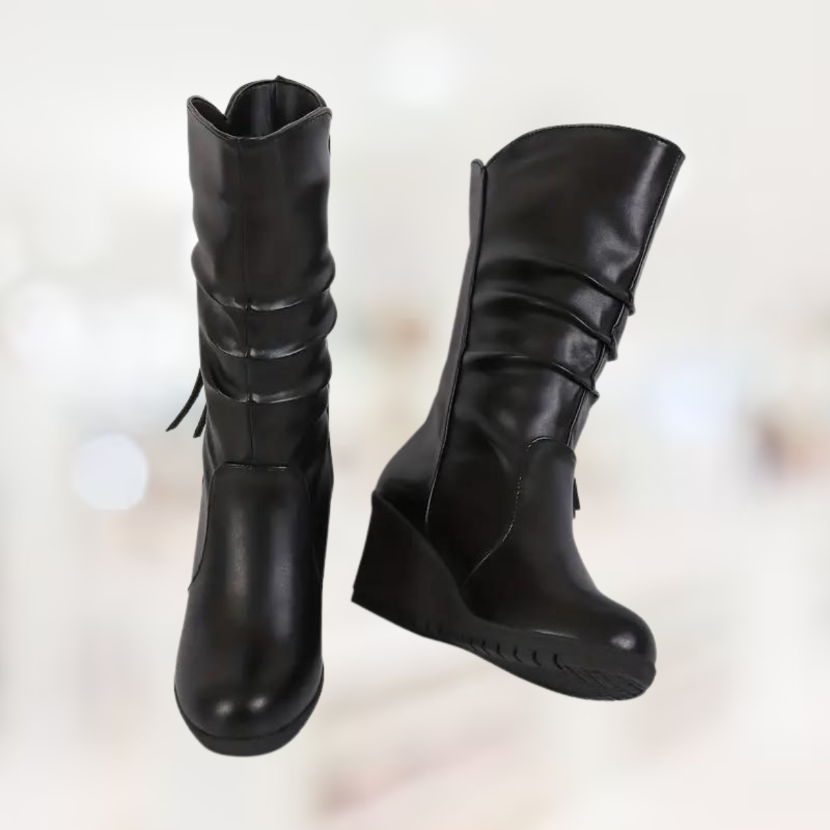 Sylis-Mode – mid-length Winter-Kilt boots for Women