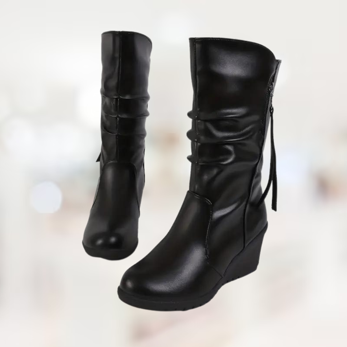 Sylis-Mode – mid-length Winter-Kilt boots for Women