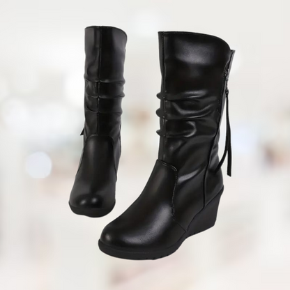 Sylis-Mode – mid-length Winter-Kilt boots for Women